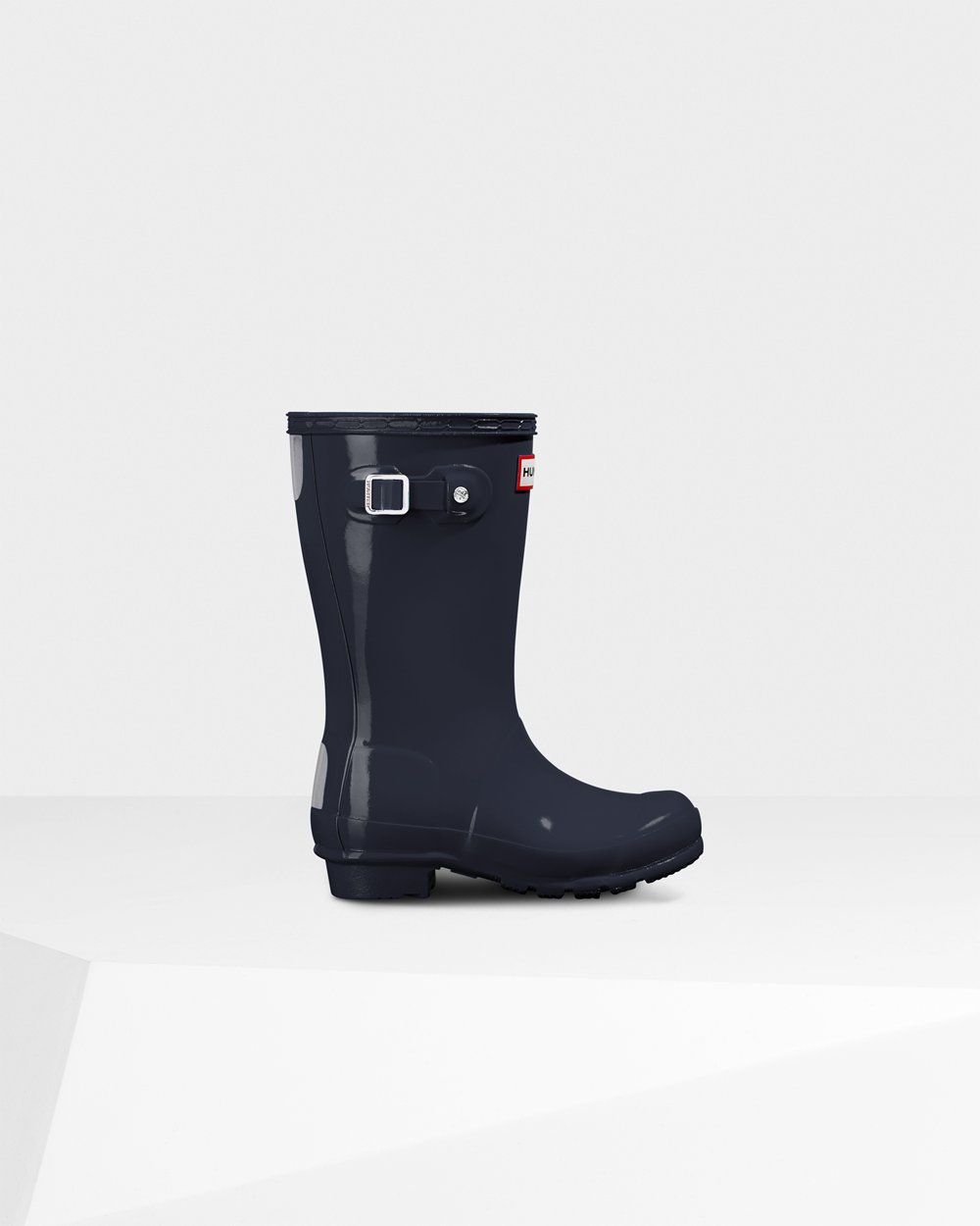 Bottes de Pluie Hunter Original Grands Gloss Enfant Bleu Marine LTVJKYD-24